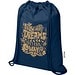 Peru Blend 180 g/m² Sportbeutel aus GRS recycelter Baumwolle 5L, navy