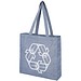 Pheebs 210 g/m² recycelte Tragetasche mit Seitenfalten 13L, heather blau