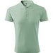 Polohemd Herren Pique Polo, S, sage