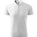 Polohemd Herren Pique Polo, S, weiss