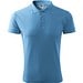 Polohemd Herren Pique Polo, XL, azureblau