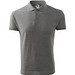 Polohemd Herren Pique Polo, XL, dunkelgrau melliert