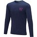 ELEVATE Herren Öko Langarmshirt Ponoka, navy, 3XL