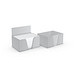 Geiger-Notes Haftnotiz Pop-Up-Box White 100 x 72, 500 Blatt, inkl. Druck auf Box