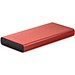 Powerbank aus recyceltem Aluminium 10.000 mAh, rot