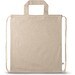 RISSANI. Tragetasche/Turnbeutel (2in1) aus recycelter Baumwolle (70%) und polyester (30% rPET) (140 g/m²), Natur