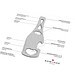 ROMINOX® Key Tool // Bottle - 18 Funktionen, silber