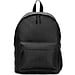 ROSARIO. Klassischer Rucksack mit zeitlosem Design aus recyceltem 600D Polyester, Schwarz