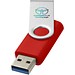 Rotate-basic USB-Stick 3.0, hellrot, 128GB