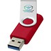 Rotate-basic USB-Stick 3.0, mittelrot, 128GB