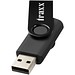 Rotate Metallic USB-Stick, schwarz, 1GB