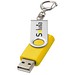Rotate mit Schlüsselanhänger USB-Stick, gelb, 1GB