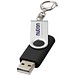 Rotate mit Schlüsselanhänger USB-Stick, schwarz, 1GB