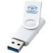 Rotate USB-Stick 3.0 aus Metall, weiss, 16GB