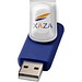 Rotate USB-Stick 3.0 mit Doming, blau, 32GB