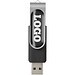 Rotate USB-Stick 3.0 mit Doming, schwarz, 64GB