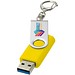 Rotate USB-Stick 3.0 mit Schlüsselanhänger, gelb, 128GB