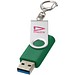 Rotate USB-Stick 3.0 mit Schlüsselanhänger, grün, 64GB