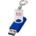 Rotate USB-Stick 3.0 mit Schlüsselanhänger, royalblau, 128GB