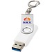 Rotate USB-Stick 3.0 mit Schlüsselanhänger, weiss, 16GB