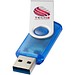 Rotate USB-Stick 3.0 transparent, blau, 64GB