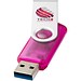 Rotate USB-Stick 3.0 transparent, rosa, 32GB