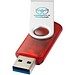 Rotate USB-Stick 3.0 transparent, rot, 128GB