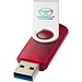 Rotate USB-Stick 3.0 transparent, rot, 32GB
