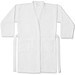 RUFFALO LARGE. Bademantel (350 g/m²) aus Baumwolle (82%) und recycelter Baumwolle (18%), Weiß