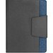RUSSEL. Notizbuch A5 aus PU und Polyestergewebe mit Magnetverschluss mit unbedruckte Seiten, Blau