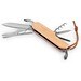 RYKER. Multifunktionales Taschenmesser aus Bambus und Edelstahl mit PU-Griff, Natur