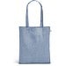 RYNEK. Tragetasche aus recycelter Baumwolle (70%), polyester (30% rPET) (140 g/m²), Blau