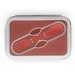 SAFFRON. Lunchbox. Faltbare hermetische Frischhaltebox aus Silikon und PP 640 mL, Rot
