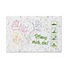 Samenpapier Visitenkarten, Blumenmischung, 1-seit. Druck