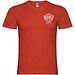 Samoyedo T-Shirt mit V-Ausschnitt für Herren, rot, S
