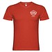 Samoyedo T-Shirt mit V-Ausschnitt für Herren, rot, M