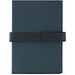 SANDERSON. A5 Notizbuch aus PU (50% recycelt) mit zwei Blöcken: linierte Seiten und unlinierte Seiten, Blau