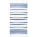 SARDENHA. Strandtuch aus Baumwolle (70% recycelt) und Polyester (30% recycelt) (180 g/m²), Dunkelblau
