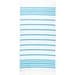 SARDENHA. Strandtuch aus Baumwolle (70% recycelt) und Polyester (30% recycelt) (180 g/m²), Hellblau