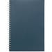SCHILLER. Notizblock A5 mit flexiblem Cover, hergestellt aus 100 % Recyclingpapier, Blau