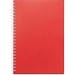 SCHILLER. Notizblock A5 mit flexiblem Cover, hergestellt aus 100 % Recyclingpapier, Rot