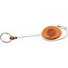 Schlüsselanhänger mit Karabiner und ausziehbarem Schlüsselring DIANA, orange