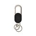 Schlüsselanhänger Keyfinder mit weltweiter Ortung und USB-C, schwarz, grau
