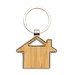 Schlüsselanhänger NEW HOME,braun, silber