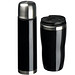 Set aus Isolierflasche und Thermobecher Split,schwarz