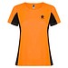Shanghai Sport T-Shirt für Damen, Fluor Orange / schwarz, S