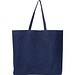 Shopper aus recycelter Baumwolle und Polyester NINA, dunkelblau