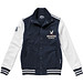 Slazenger™ Unisex College Jacke Varsity, dunkelblau,weiß, M Slazenger™ Unisex College Jacke Varsity, dunkelblau,weiß, M