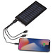 Solar-Powerbank aus Metall, 8.000 mAh, schwarz