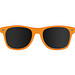 Sonnenbrille aus Kunststoff im Nerdlook, UV 400 Schutz, orange
